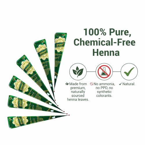 Shahi 4 Pack Henna Natural Listo para Usar 30g Conos miniatura 3