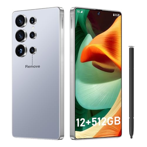 Image of UIOUOR I25 Ultra: 6.99" FHD+ Android 14 Smartphone | 12GB+512GB | 108MP+68MP Camera | 7000mAh Battery | Built-in Stylus Pen | Blazing Fast Performance (Titanium Silver Blue)