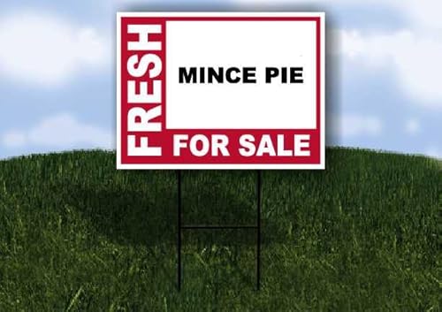 MINCE PIE Fresh For Sale Pink 1 Double Sided 18x24