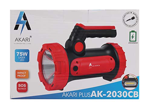 Image of Akari high Power Laser LED Rechargeable Search Light Torch