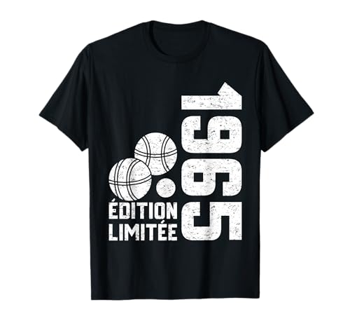 59e Anniversaire Vintage 1965 Édition Limitée Pétanque T-Shirt