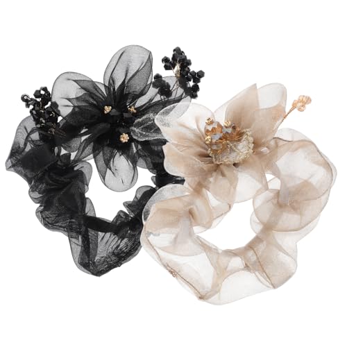 CALLARON 2Piezas Lazos Organza Para Mujeres Accesorios y Lúdicos Para Ocasiones Especiales Champán