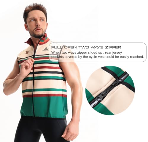 CEROTIPOLAR Club Fit – Colete masculino de lã térmica para ciclismo, ciclismo à prova de chuva e ven