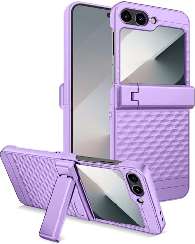 Coque Samsung Z Flip 6 violette avec béquille pour vos appels vidéo