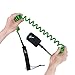 Abahub Premium Coil SUP Leash, 10 ft Green Coiled Paddle Board Leashes, 7.2mm Thick Legrope Strap for Longboard Surfboards, Stand-up Paddleboards, iSUP Replacement Leg Rope