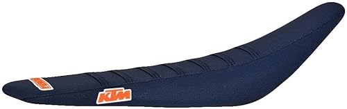 Enjoy Mfg Funda de asiento compatible con KTM SX 2019-2022 SXF 125-450 - #173 (todos los logotipos KTM azulKTM Blue Ribs Orange KTM KTM )
