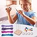 Parachute Cord Monkey Fist Kit - Durable Paracord, Knot Kit, Handmade Paracord Craft Rope, DIY Ball Set with Handmade Tying Feature, Fun Educational Activity | for Kids Teens Keychain Charm Making