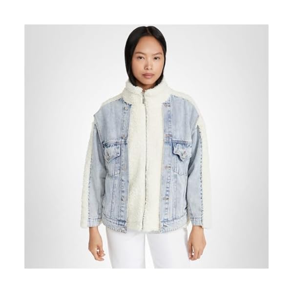 [BLANKNYC] womens Luxury Clothing Sherpa Jacket, Comfortable & Stylish Coat