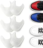 HONGECB Anti Knick Schutz Schuhe – Schuh Knickschutz & Faltenschutz für die Zehenbox, zuschneidbar & atmungsaktiv, Sneaker Knitterschutz für Air Force & Jordan (3 Paar, Weiß, Gr. L 40-46)