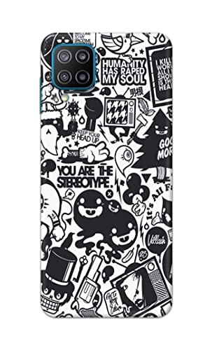Image of Printed Hard Back Cover Case for Samsung Galaxy F12 Back Cover (Mixed Cartoon) -702