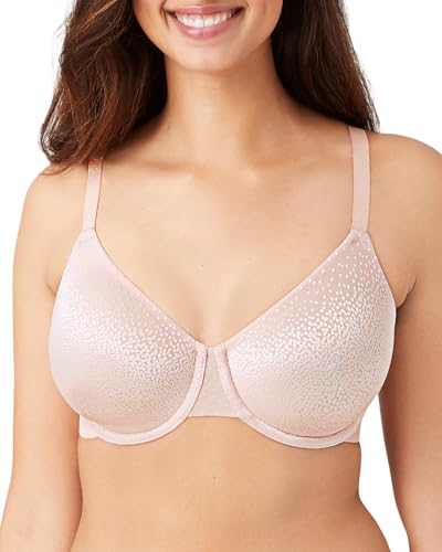 Wacoal Women's Back Appeal Underwire Bra Full Coverage, Rose Dust, 34E