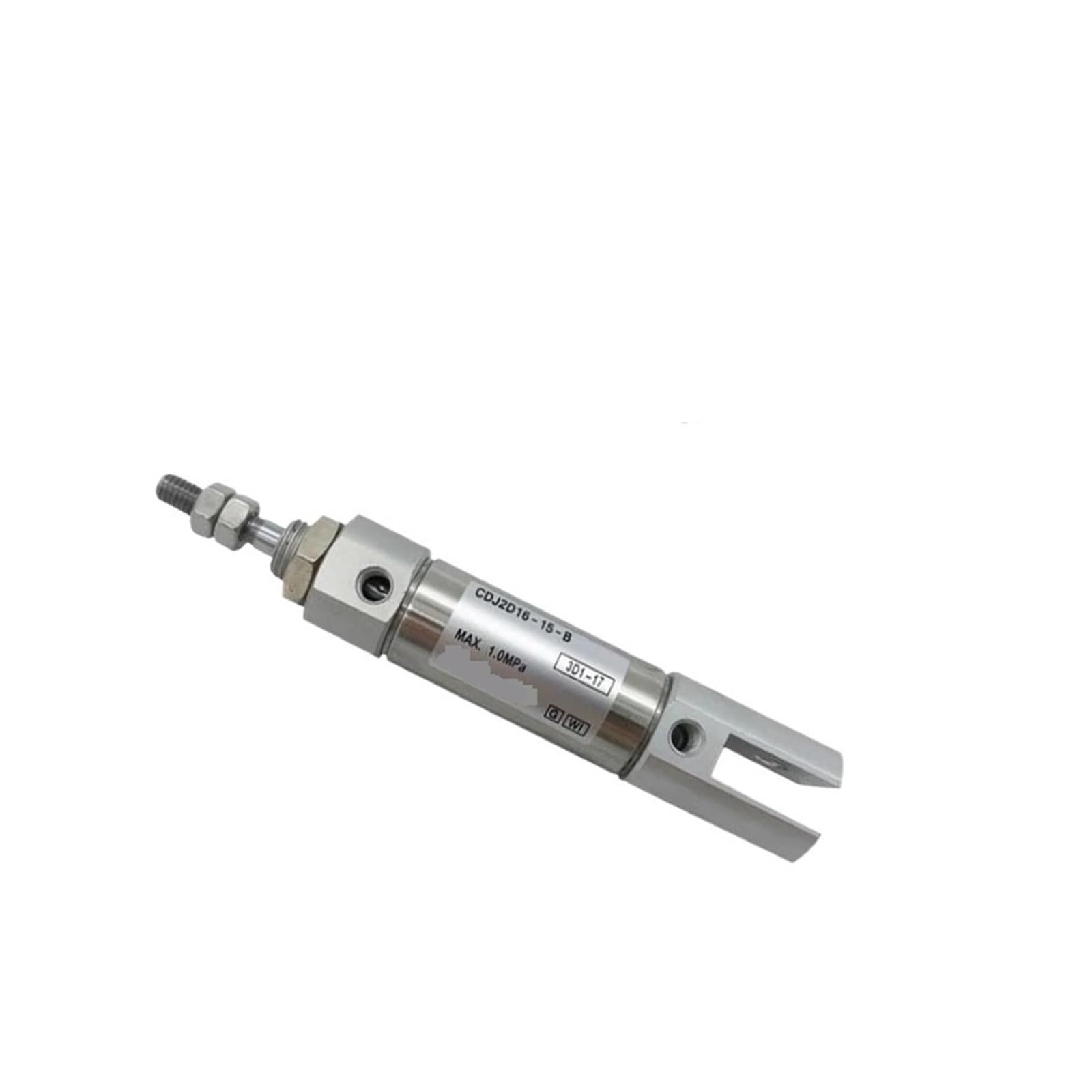 Cilindro neumático miniatura CDJ2D10 con horquilla doble de doble efecto