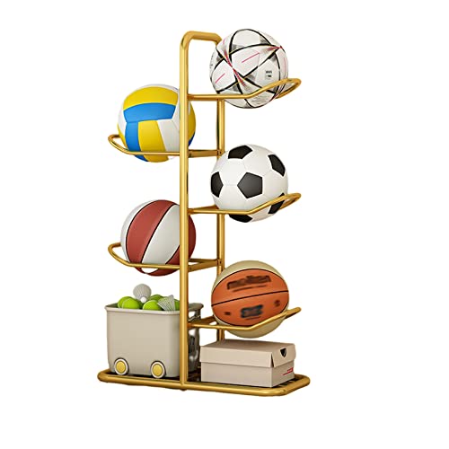 Estante de baloncesto vertical para organizar el entrenamiento en el garaje