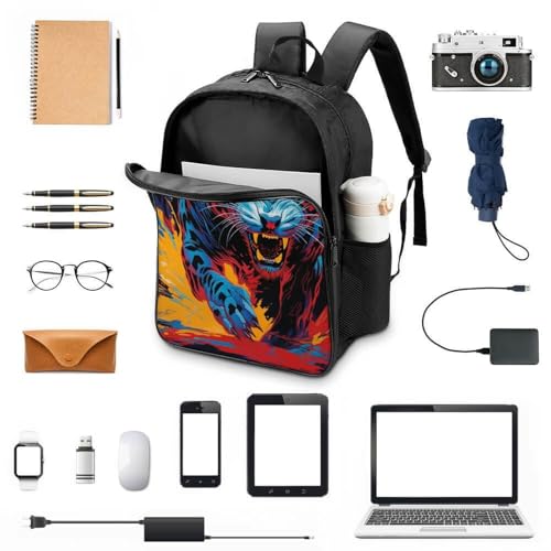 Sac à dos de dessin animé léopard en relief 3D pour l'école - 4
