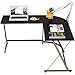 SHW L-Shaped Computer Gaming Desk, Espresso