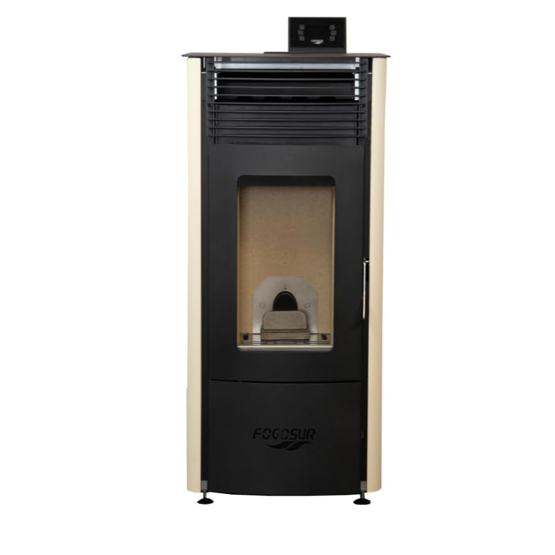 TODOPETS - ESTUFA PELLET ELBA 10 AUTOMATICA, 10KW PROGRAMABLE ECODESIGN COLOR BLANCO