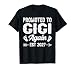 Promoted to Gigi Again Est 2027 Family T-Shirt