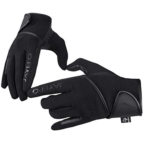 Jayefo All Season Men & Women Horse Riding Gloves (Black, Small) #TOP4
