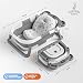 Faltbar Baby Badewanne Mit Rutschfestem Badekissen - Babywanne XXL Mit Baby Badewannensitz & Badethermometer - Von Der Geburt Bis 3 Jahre - Baby Bathtub - Geburtsgeschenke Für Mädchen & Jungen