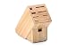 Produktbild Continenta Messerblock aus Gummibaumholz mit Schlitzen für 7x Messer, Wetzstahl und Schere, Größe 22 x 11,5 x 22 cm (ohne Messer)