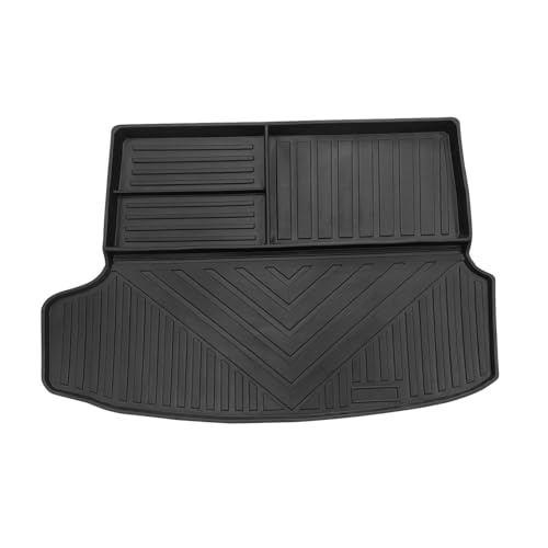 TuningPros TM-1013 Car Trunk Mats Set Compatible with 2023-2024 Honda ZR-V | 1 pcs Cargo Liner Black Car Mats | Custom Fit Non-Slip Rubber Trunk Cover Mat