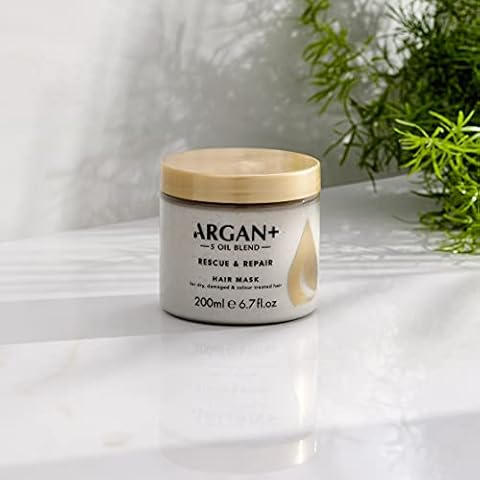 Argan+ Rescue & Repair Hair Mask, For Dry, Damaged & Colour Treated Hair, 200ml Cover
