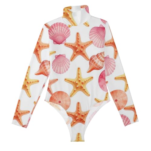 Top para mujer tipo mameluco con cuello alto para moldear la cintura