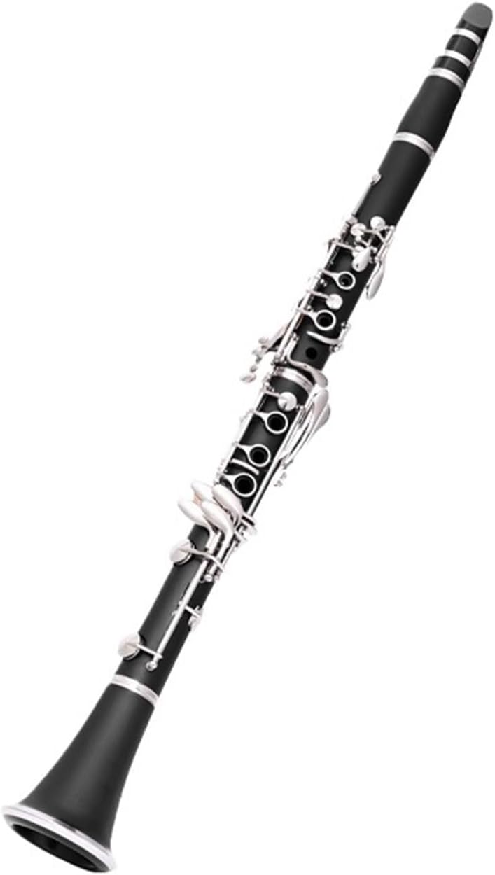 B Flat Clarinet 17 Keys Synthetic Wood Instrument For Adults Beginners Clarinet Instrument