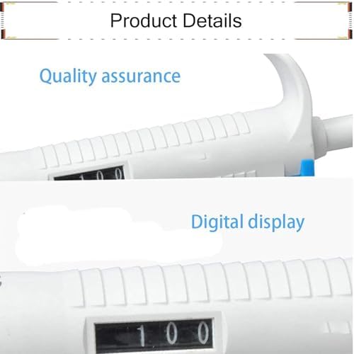 Adjustable Lab Single Channel Pipettor, High Precision Micropipette for Environmental Testing, Variable Volume P5000, Accurate Liquid Handling Tool for Laboratories