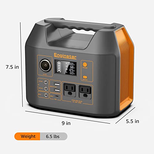 Enginstar Solar Generator, 296Wh Portable Power Station, 110V Pure Sine Wave, 80000mAh Backup Battery Power Supply for CPAP Outdoor Camping, Traveling, and Emergencies 3 AI VOLT Generator Website 41sLTScDZEL. SL500 AI VOLT Generator Website
