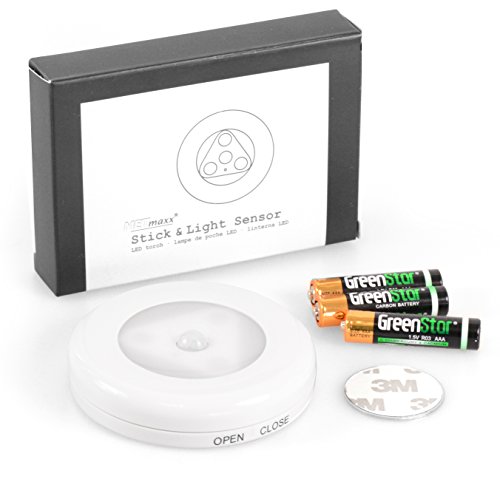 Preisvergleich Produktbild METmaxx Batteriebetriebenes LED Nachtlicht mit Bewegungssensor inkl. Batterien, magnetischer Bewegungsmelder mit LED Licht