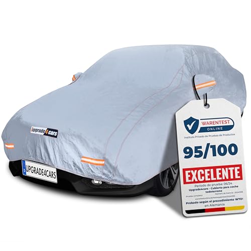 Upgrade4cars Funda Coche Exterior Impermeable Universal | Lona para Tapar para Verano & Invierno | Coche   L (483 * 178 * 121 cm)