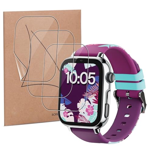 MEMELOKA Protector de Pantalla para SaveFamily SaveWatch Plus 2 1.85 Pulgadas, HD Transparente Película Protectora de Flexible TPU, Anti-Arañazo y Sin Burbujas Película