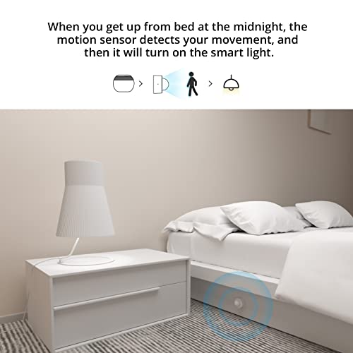 woolley zigbee motion sensor capteur de mouvement, mini détecteur de mouvement sans fil, détecte les mouvements, piles incluses, le pont woolley zigbee doit être requis