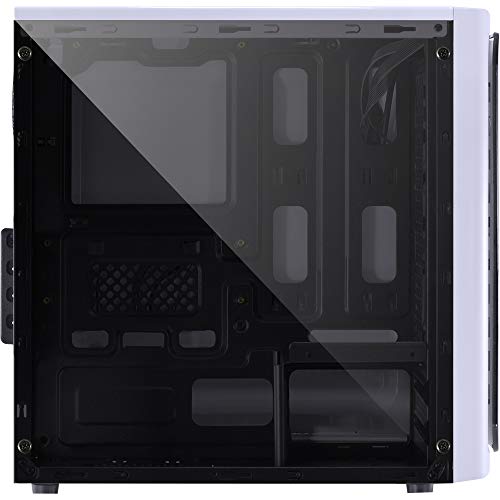GABINETE MID-TOWER VENUS BRANCO COM 2 FANS LED AZUL LATERAL EM ACRÍLICO - VENBCAZ2FCA - PCYES