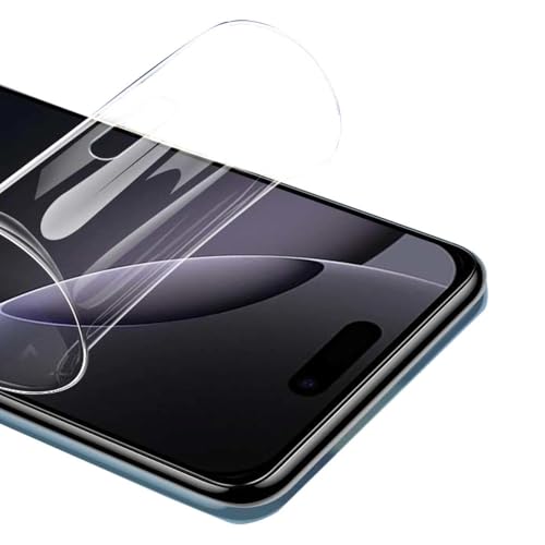 Piniwwe 2 Pack Hydrogel Screen Protector for iPhone 16, Flexible TPU Film, HD Clear,High Sensitivity, Self-Healing (Not Glass)
