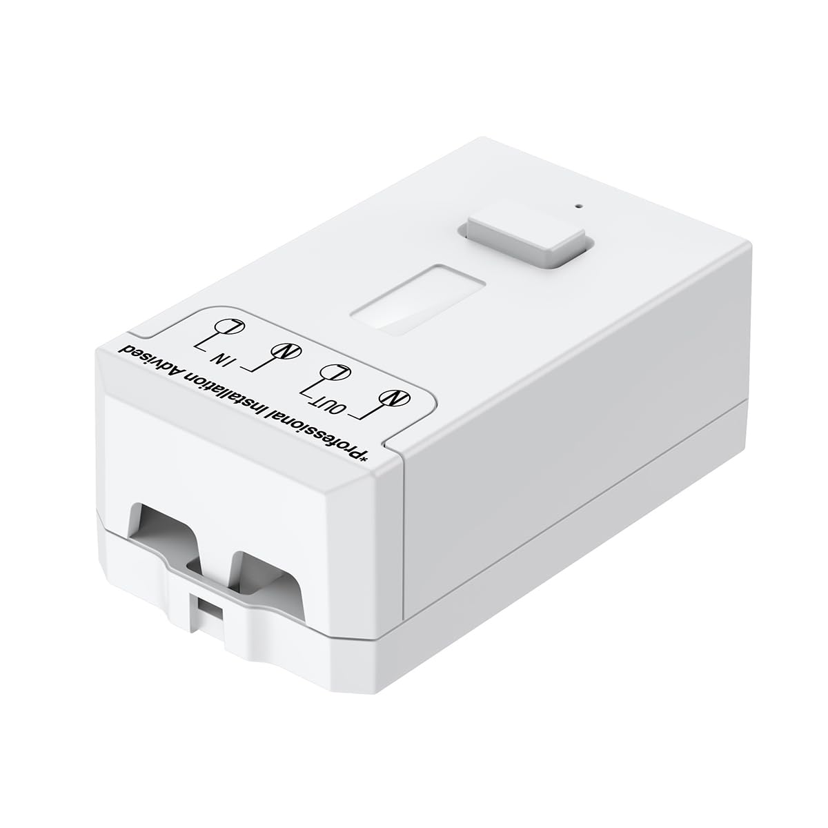 ENER-J - Interruptor cinético inalámbrico de 1 banda y receptor regulable WiFi de 150 W | Sin batería, sin cableado | Interruptor inteligente autoalimentado | IP65 impermeable | Funciona con Alexa