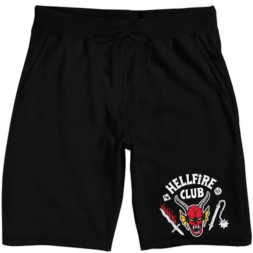 Bioworld Stranger Things Hellfire Club Men's Sleep Pajama Shorts