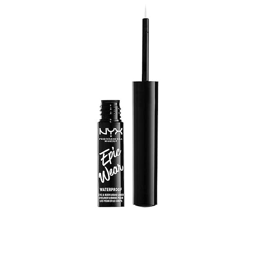 NYX PROFESSIONAL MAKEUP Epic Wear Liquid Liner, Long-Lasting Waterproof Eyeliner - White - White - 0.12 Fl Oz (Pack of 1)