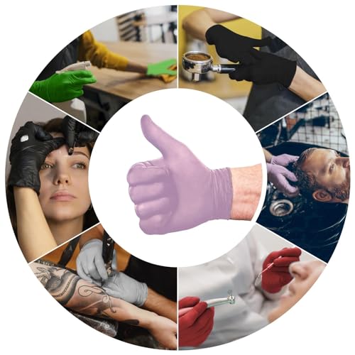 Image of L3 Level 3 Nitrile Gloves - Professional Heavy Duty Disposable Gloves - Latex Free - Fits Snug - Box of 100