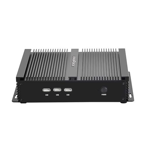 Image of Fanless Mini Desktop PC, i5 8th Gen. 4 Cores CPU, 16GB DDR4 RAM+256GB NVMe SSD, 4K: 4096x2304, 2xCOM RS232, 4K: 4096x2304, HD, VGA, WF+BT, Full Metal case