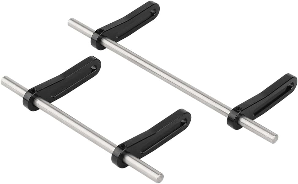 Metal Front Rear Modular Bumper Bull Bars for 1/10 RC Crawler Chassis LCG TRX4 TRX6 SCX10 Capra Dodge Power Wagon Upgrade Parts (Black)