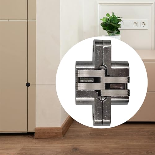 Delaney Hardware 402452- Half Leaf Hinge Pin Door Stop, Satin Nickel