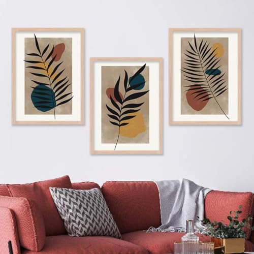 Image of kotart Modern Wall Art Framed Painting for Wall Decoration - Wall Painting for Living Room, Bedroom - Big Size Wall Painting for Wall Decor (Multi, Framed) Set of 3 (Art 7, 19x25 inch)