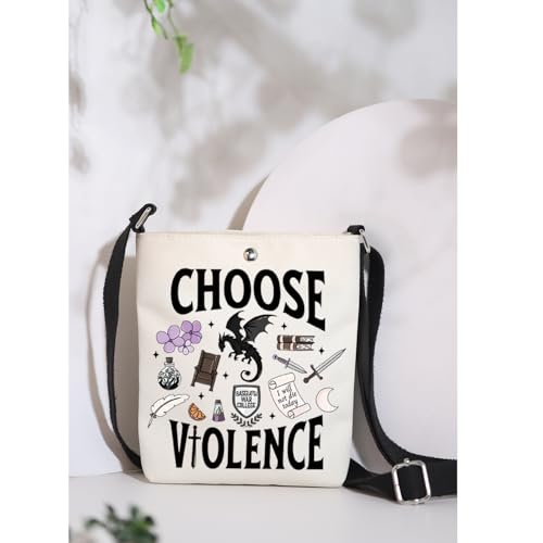 MAOFAED Literary Crossbody Bag, Fantasy Reader Gift,Bookish Merchandise, Fantasy Book Lover Gift (chooseolence)3