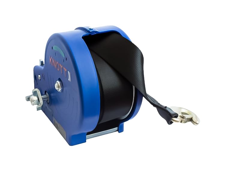KNOTT Treuil remorque Bateau à Sangle 1150 kg boîtier Bleu