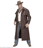 Disfraces de disfraces. WIDMANN Desconocido Disfraz de Abrigo de Cowboy Marron - Talla XL