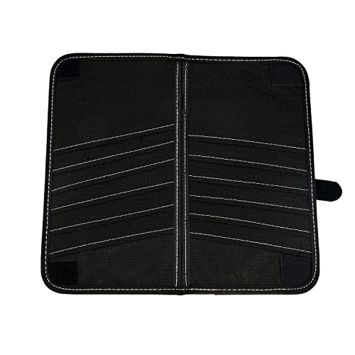 Car Cd Holder Storage Case, Car/Truck/Suv Sun Visor Organizer With Free Napkins, Personal Belonging And Registration, Document, Ticket Storage Pouch + 14 Pocket Cd #TOP7