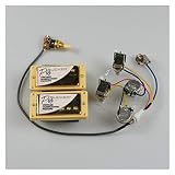 Pickup 1 Set di Pickup per Chitarra Elettrica Bucker PRO Pickup per Chitarra Humbucker Alnico 5 Pickups (Color : 09)