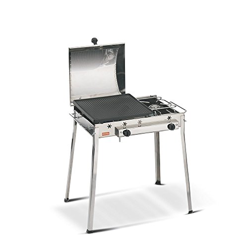 Ferraboli - Barbacoa Ghisa Combinato Inox En Oferta Hierro Fundido Combinados De Gas Acero C / Cop